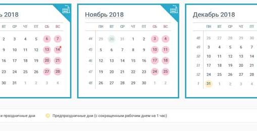Вихідні та святкові дні у листопаді 2018 року в Україні