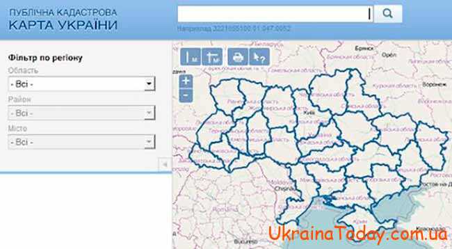 Публічна Кадастрова карта України 2022 року
