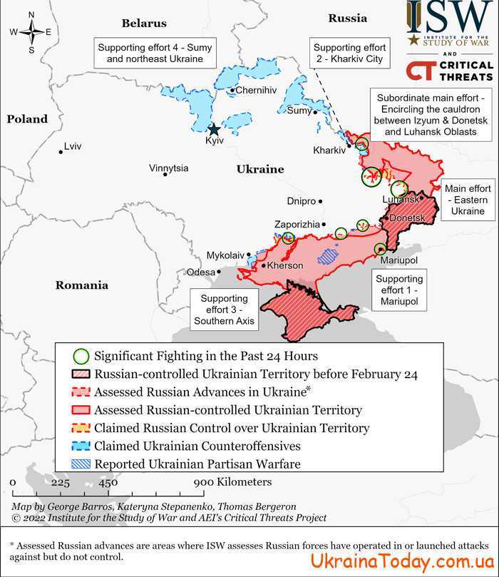 karta boev 1 - Интерактивная карта боевых действий в Украине на 6 мая 2022 года