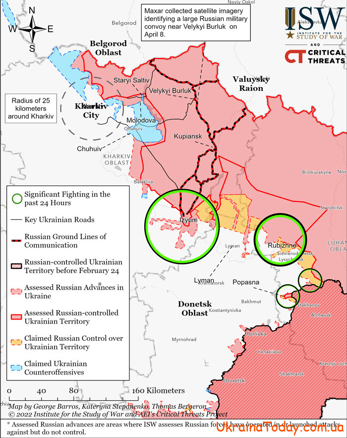karta boev 4 - Інтерактивна карта бойових дій в Україні на 7 травня 2022 року