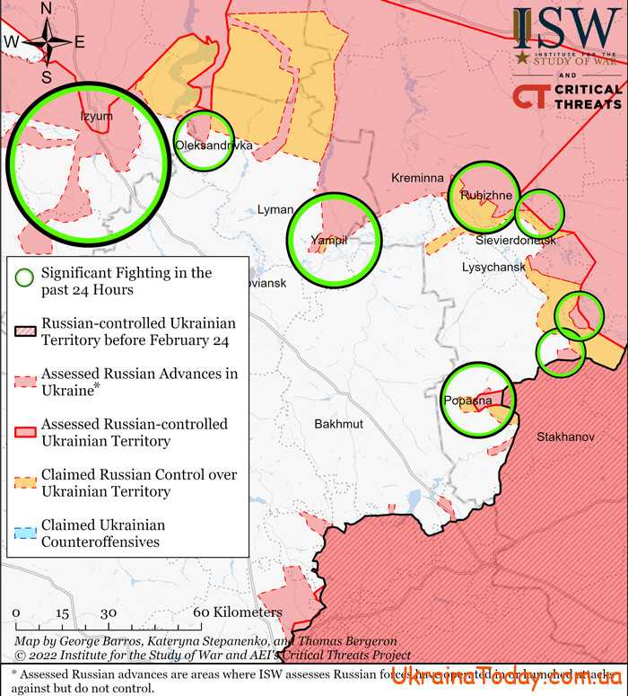 karta boevych dejstviy 2 - Интерактивная карта боевых действий в Украине на 8 мая 2022 года