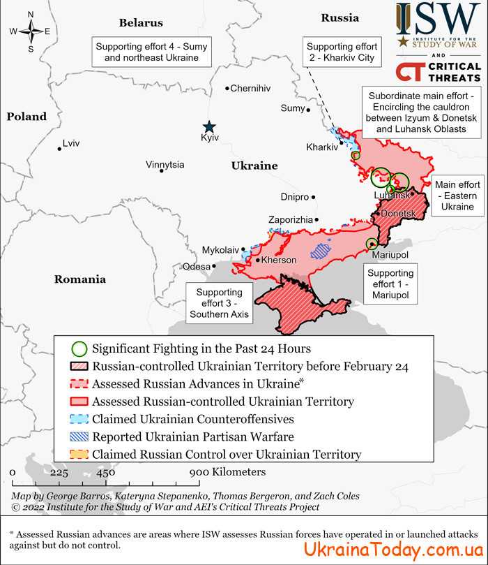 karta boevych deystviy 1 2 - Интерактивная карта боевых действий в Украине на 17 мая 2022 года