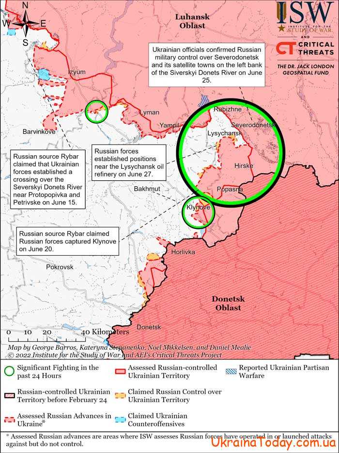 karta boevych deystviy 2 38 - Interactive map of hostilities in Ukraine on July 1, 2022 Update