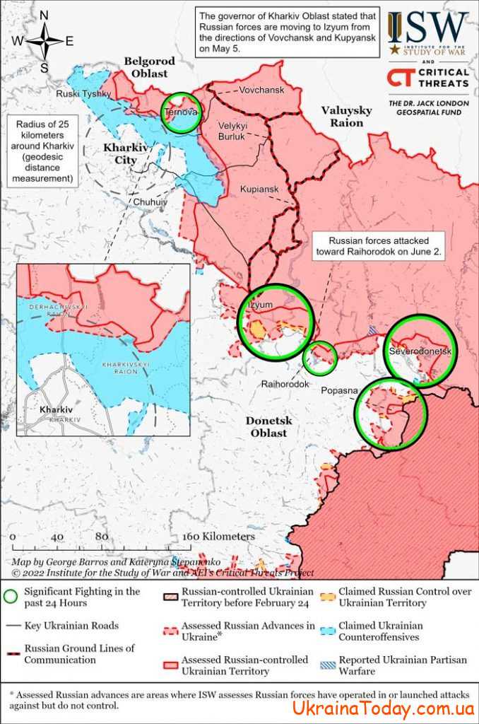 karta boevych deystviy 4 17 678x1024 - Интерактивная карта боевых действий в Украине на 5 июня 2022 года