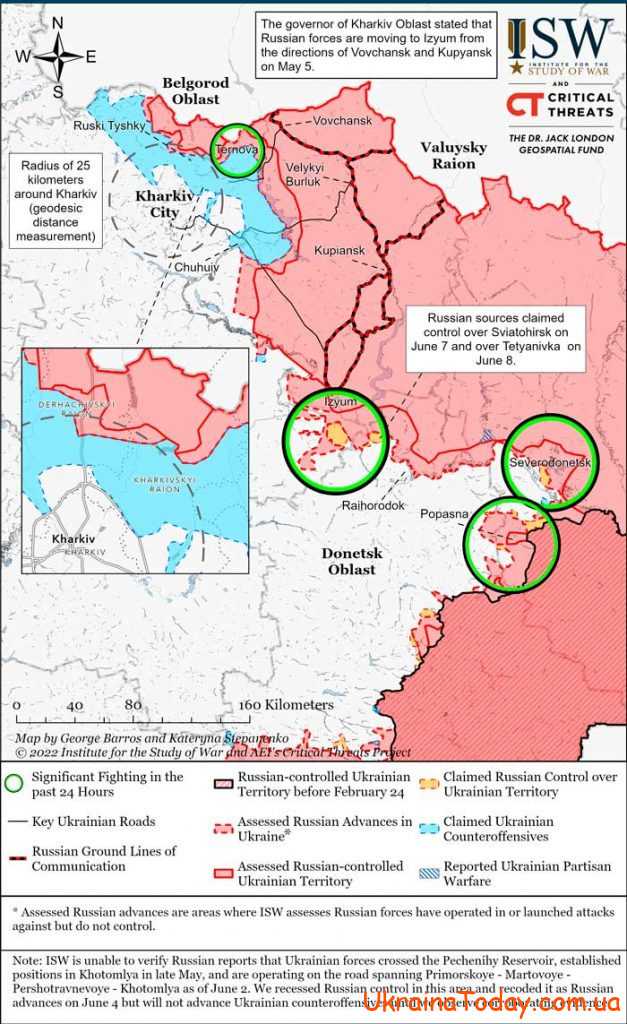 карта бойових дій 4 22 627x1024 - Інтерактивна карта бойових дій в Україні на 11 червня 2022 року Оновити