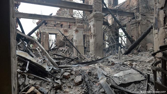 Зруйнована школа у Харкові, 28 лютого 2022 року