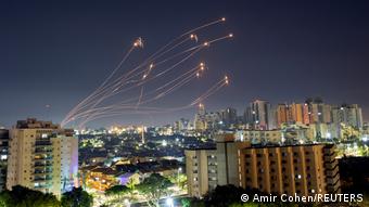 Ізраїльська система протиракетної оборони Залізний купол у дії