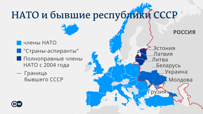 Інфографіка - НАТО та колишні республіки СРСР
