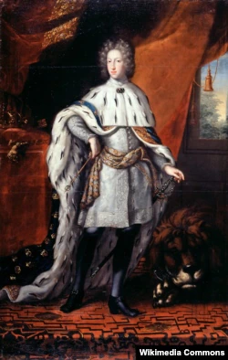 Карл ХІІ в коронационном костюме, 1697 год