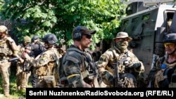 Бойцы «Иностранного легиона обороны Украины» в Северодонецке Луганской области, 2 июня 2022 года