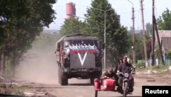 Российские оккупационные войска в Попасной, Луганская область