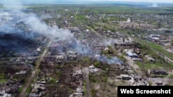 Город Попасная в Луганской области после продолжительных ударов российских войск, апрель 2022 года