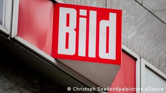 Логотип газети Bild на кіоску