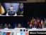 Президент Украины Владимир Зеленский онлайн обращается к участникам саммита НАТО.  Мадрид, Испания, 29 июня 2022 года