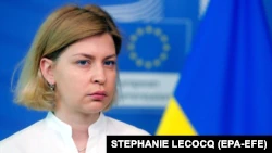 Вице-премьер-министр Украины по вопросам евроинтеграции Ольга Стефанишина в Брюсселе, 9 июня
