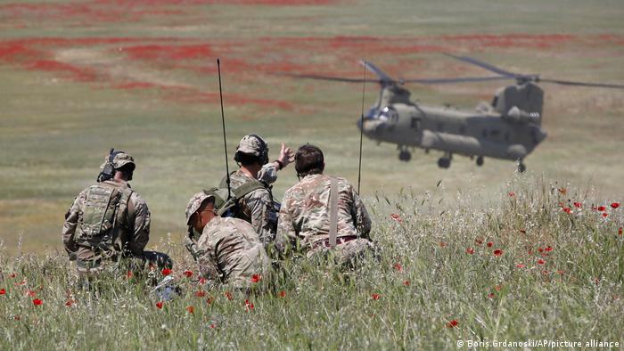 Солдати армії Великобританії під час навчань НАТО у травні 2022 року