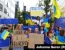 Акция возле здания Европейского совета, в котором на саммите лидеров Евросоюза должно быть принято решение о предоставлении Украине статуса кандидата на вступление в ЕС.  Брюссель, 23 июня 2022 года