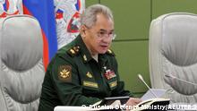 Російський Defence Minister Sergei Shoigu шахраїв, що беруть участь в управлінні Armed Forces, в Moscow, Russia July 5, 2022. Російський Defence Ministry/Handout via  NO RESALES.  NO ARCHIVES.  MANDATORY CREDIT.