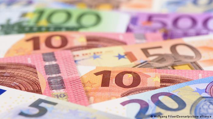 Банкноти євро різної гідності
