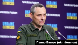 Спикер Воздушных сил ВСУ Юрий Игнат во время одного из брифинга на тему: «Воздушные силы ВСУ на фронте российско-украинской войны»