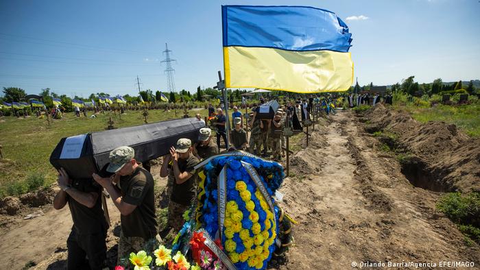 Похорон українських військовослужбовців у Дніпрі, 1 липня 2022 року