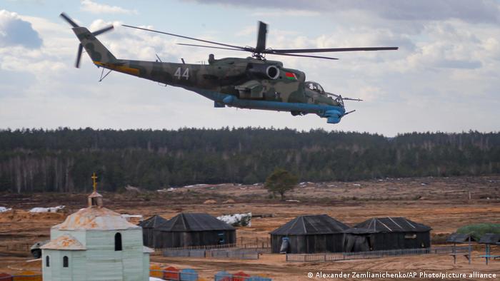 Білоруський військовий вертоліт, 19 лютого 2022 року