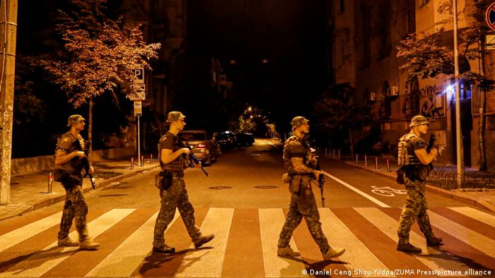 Українські військовослужбовці патрулюють вулиці Києва