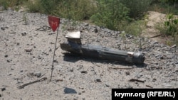 Не сдетонированная ракета вблизи села Ивановка Херсонской области, лето 2022