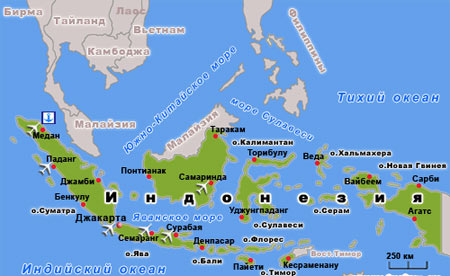 карта Індонезії