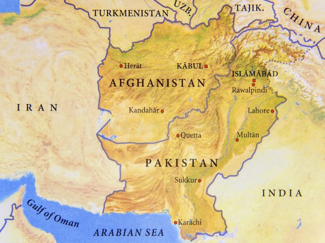 Афганістан на карті
