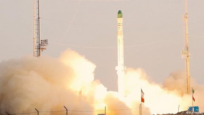 Знімок іранського державного телебачення, що показує запуск ракети-носія супутника Зульджана