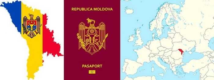 Расположение Молдовы на карте Европы