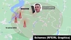 В следующий раз телефон военного соединился с башней, расположенной на границе трех областей – Донецкой, Луганской и Харьковской.