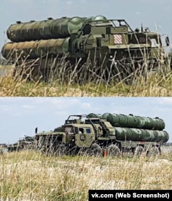 Российские ЗРК С-400 в аннексированном Крыму, недалеко от Евпатории.