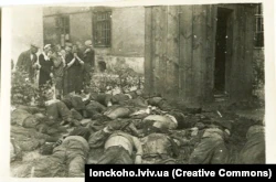 Опознание погибших в Бригидках.  3 июля 1941 года