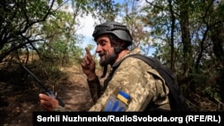 Украинский солдат на передовой в Донецкой области