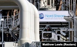 Трубы газопровода на объекте берегового примыкания газопровода «Северный поток-1» в Лубмине, расположенном в немецкой Померании.  8 марта 2022 года