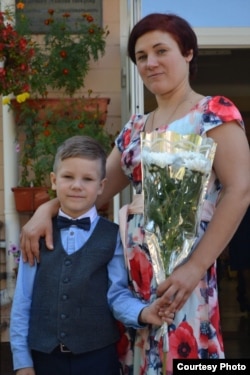 Илья вместе с мамой Татьяной