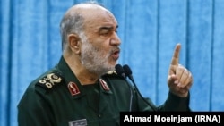 Госсейн Салами, командующий Корпусом стражей исламской революции в Иране.  Корпус считают опорой иранского режима и к соглашению о поставке России дронов эксперты считают причастными представителей радикального крыла иранского истеблишмента – таких как Салами