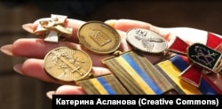 Военные медали отца Екатерины