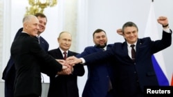 Церемония провозглашения аннексии Россией четырех украинских территорий, 30 сентября 2022 года